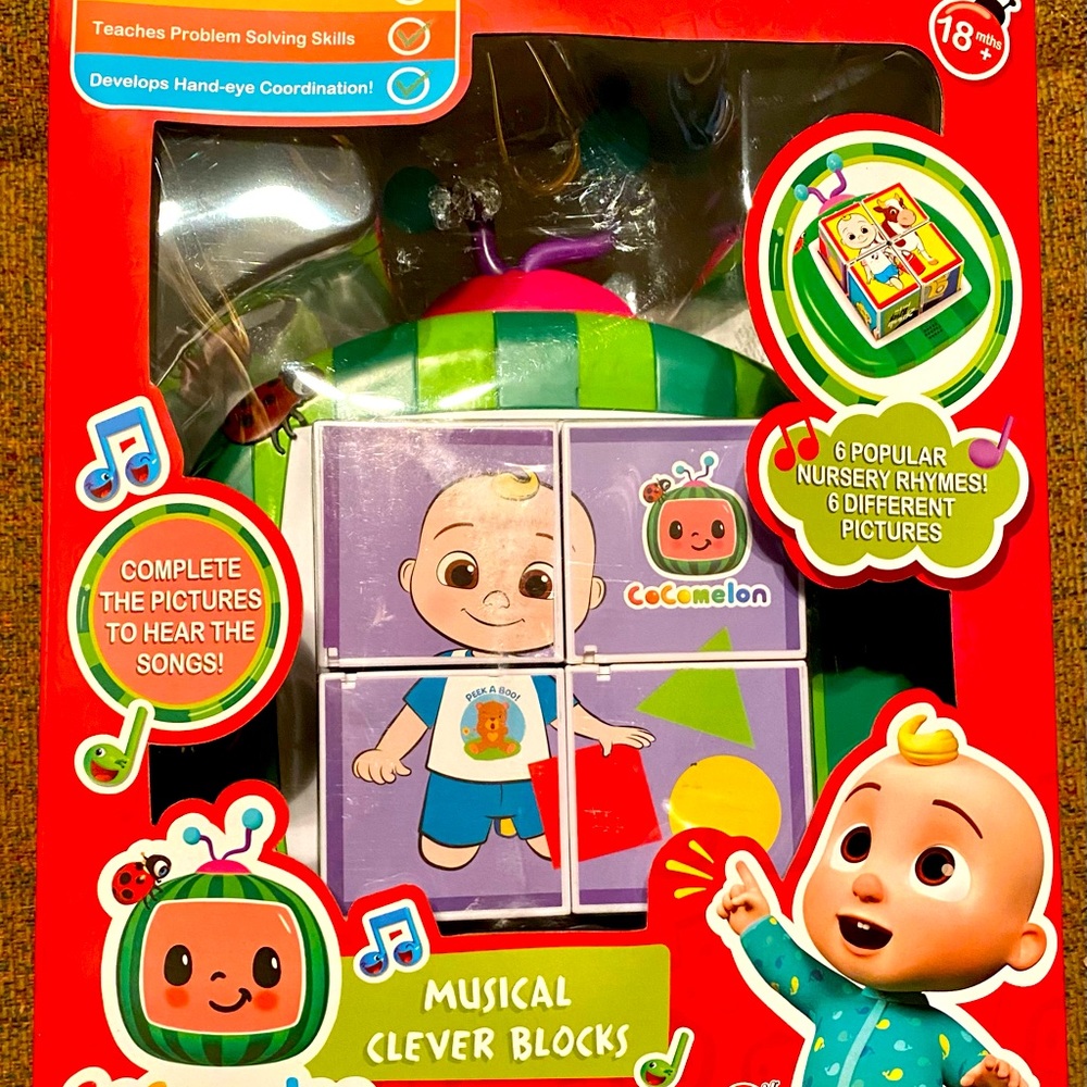 NEW Cocomelon Musical Clever Blocks